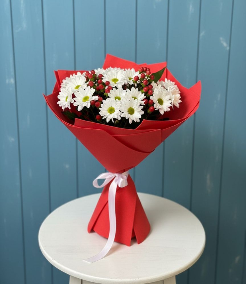 Букет цветов из: Хризантемы в Малом Верево