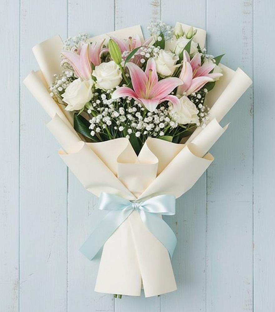 Букет цветов из: Лилии в Малом Верево