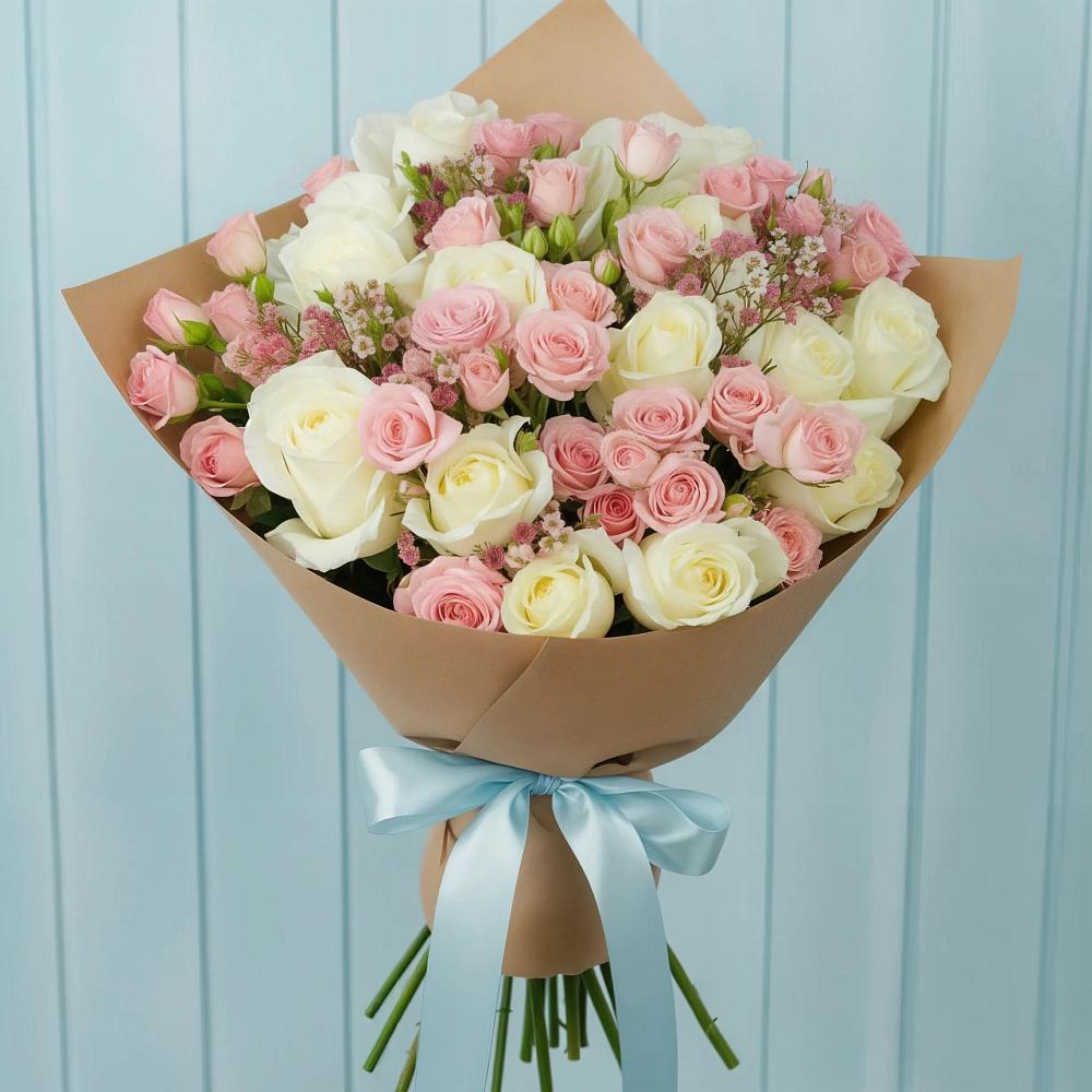 Букет цветов из: Розы в Малом Верево