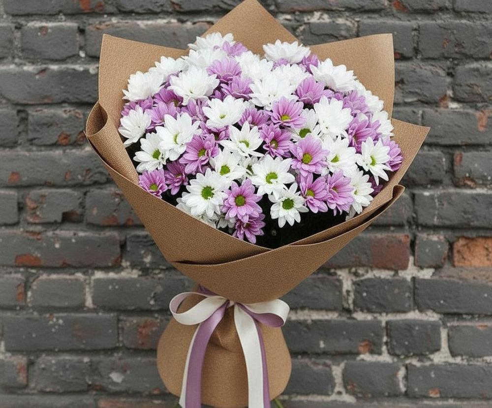 Букет цветов из: Хризантемы в Малом Верево