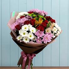 Букет цветов из:  Розы, Хризантемы и Альстромерии #REPLACE_PRED# Малом Верево