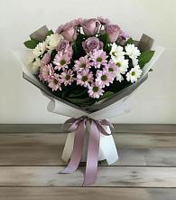 Букет цветов из:  Хризантемы и Розы #REPLACE_PRED# Малом Верево