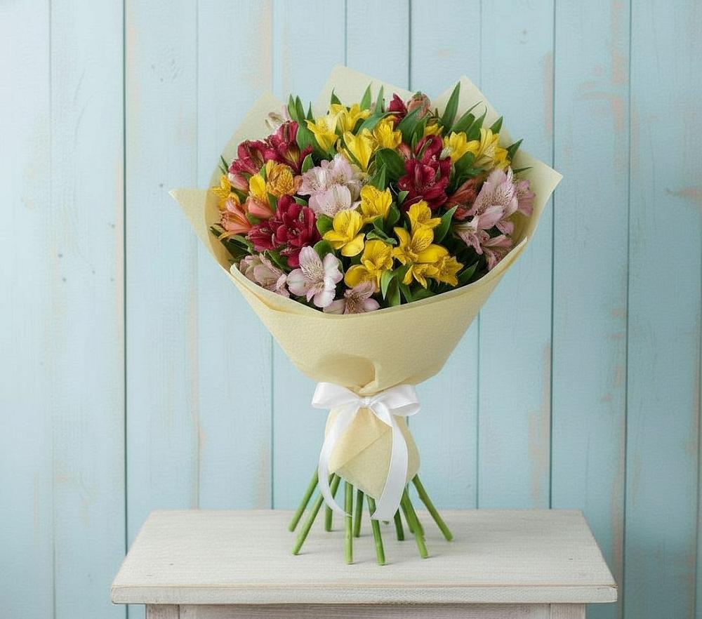 Букет цветов из: Альстромерии в Малом Верево