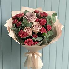 Букет цветов из:  Гвоздики и Розы в Малом Верево