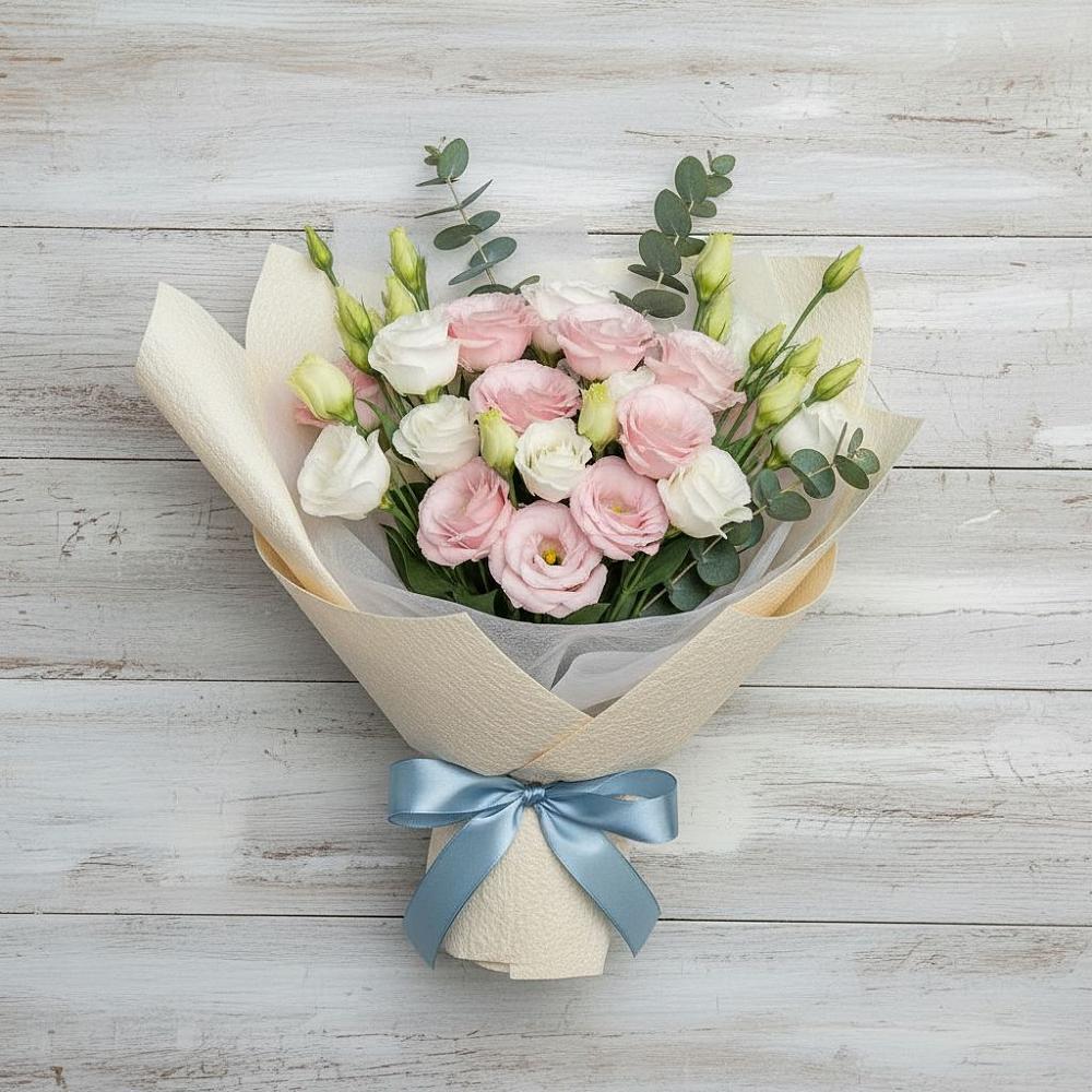 Букет цветов из: Лизиантусы в Малом Верево